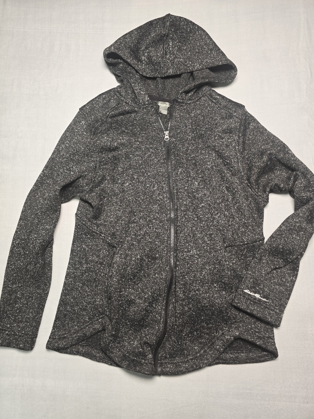 Eddie Bauer Radiator 2.0 Full-Zip Fleece Hoodie Charcoal Gray Heather Large